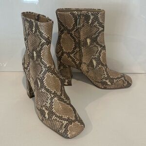 Sam Edelman Codie snake skin ankle boots